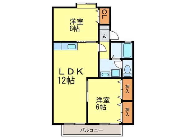 セジュールドゥエスペレの物件間取画像